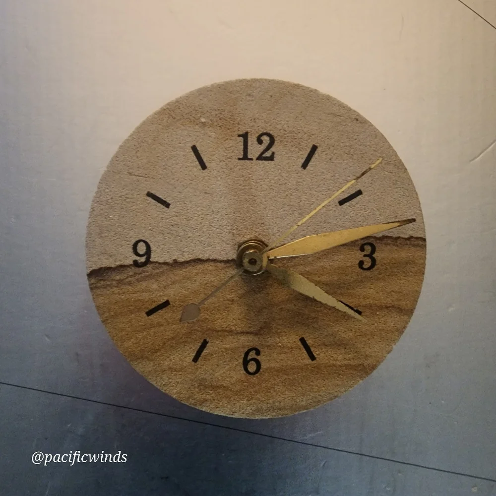 DESERT SANDSCAPES SANDSTONE CLOCK QUARTZ TIMEPIECE 4